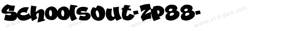 SchoolsOut-ZP88字体转换