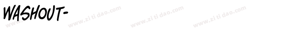Washout字体转换