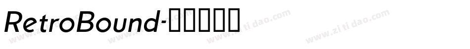 RetroBound字体转换