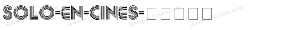 Solo-En-Cines字体转换