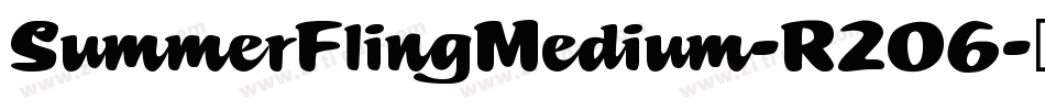 SummerFlingMedium-R206字体转换