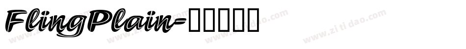 FlingPlain字体转换