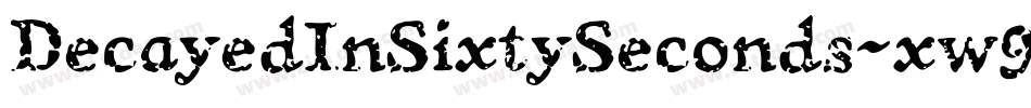 DecayedInSixtySeconds-xw9j字体转换
