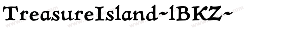 TreasureIsland-lBKZ字体转换