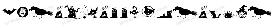 BoringLittleTrickOrTreaters-BZaG字体转换