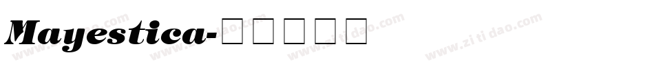 Mayestica字体转换