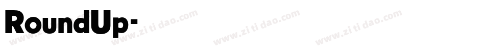 RoundUp字体转换