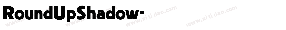 RoundUpShadow字体转换