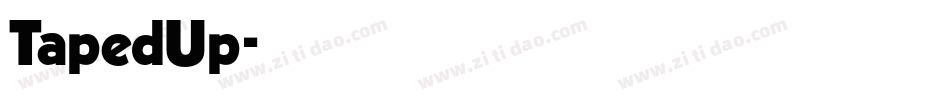 TapedUp字体转换