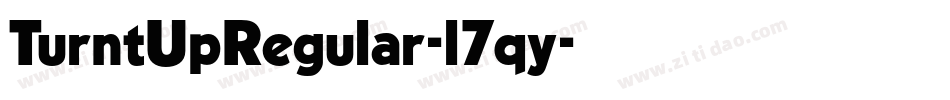 TurntUpRegular-l7qy字体转换