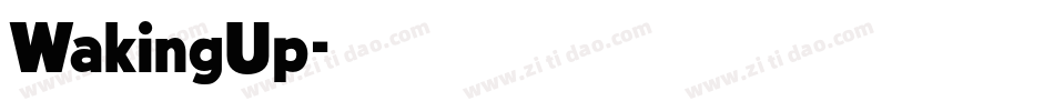WakingUp字体转换