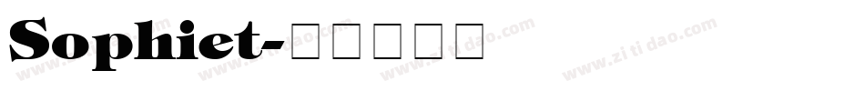 Sophiet字体转换