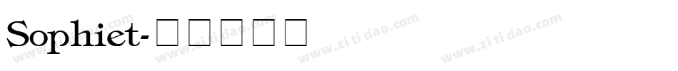 Sophiet字体转换