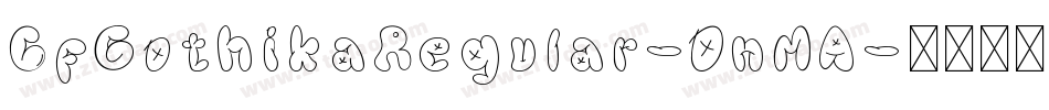 CfGothikaRegular-OnMA字体转换