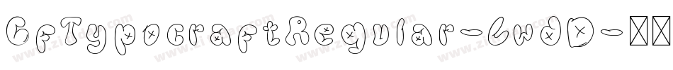 CfTypocraftRegular-LwdD字体转换