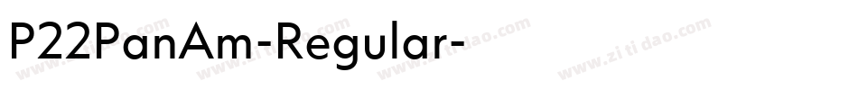 P22PanAm-Regular字体转换