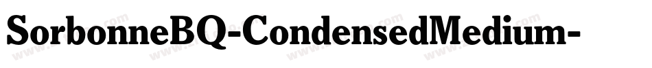 SorbonneBQ-CondensedMedium字体转换