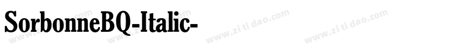 SorbonneBQ-Italic字体转换