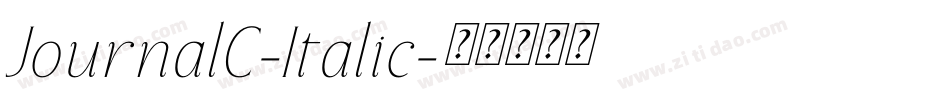 JournalC-Italic字体转换 JournalC-Italic字体转换