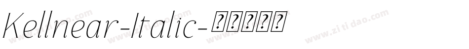 Kellnear-Italic字体转换