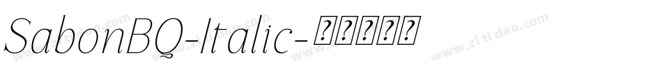 SabonBQ-Italic字体转换