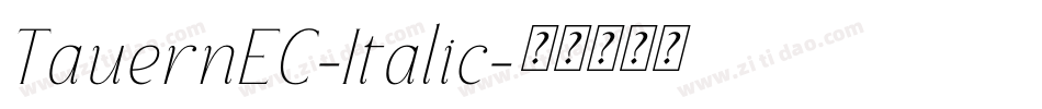 TauernEC-Italic字体转换
