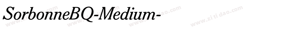 SorbonneBQ-Medium字体转换
