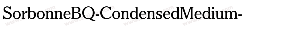 SorbonneBQ-CondensedMedium字体转换