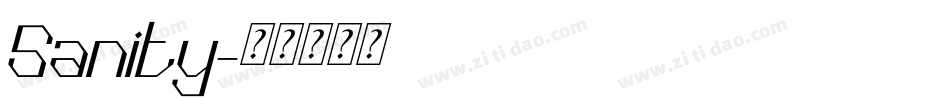 Sanity字体转换