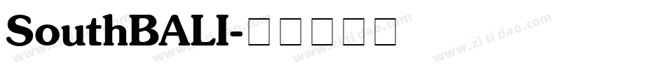 SouthBALI字体转换