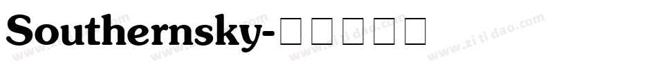 Southernsky字体转换