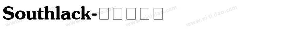 Southlack字体转换