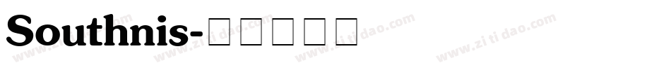 Southnis字体转换