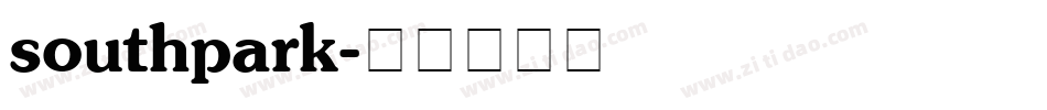 southpark字体转换