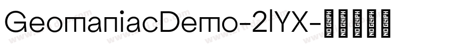GeomaniacDemo-2lYX字体转换