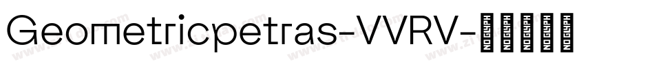 Geometricpetras-VVRV字体转换