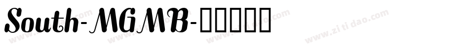 South-MGMB字体转换