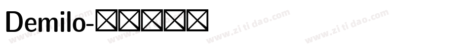 Demilo字体转换