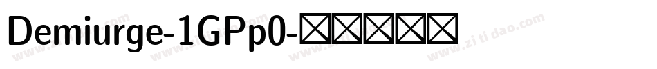 Demiurge-1GPp0字体转换