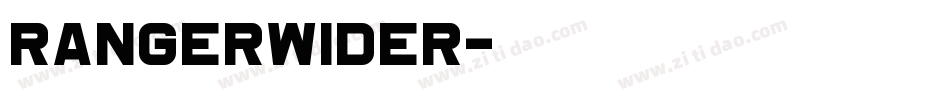 RangerWider字体转换