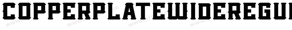 CopperplateWideRegul字体转换