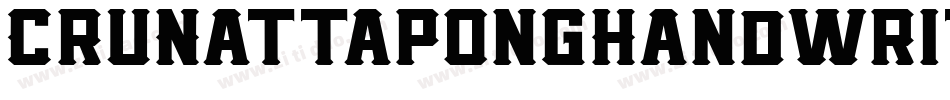 CruNattapongHandwrittenRegul-LydZ字体转换