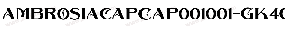 AmbrosiacapCap001001-GK4g字体转换