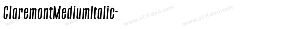 ClaremontMediumItalic字体转换