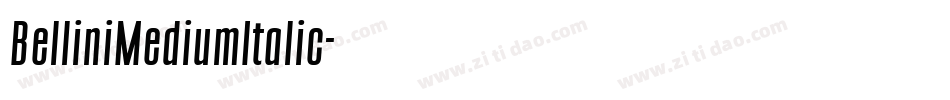 BelliniMediumItalic字体转换