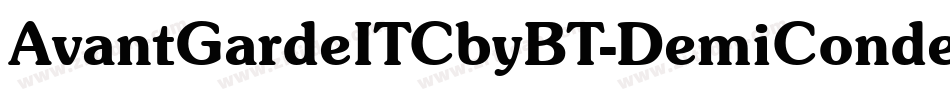 AvantGardeITCbyBT-DemiCondensed字体转换