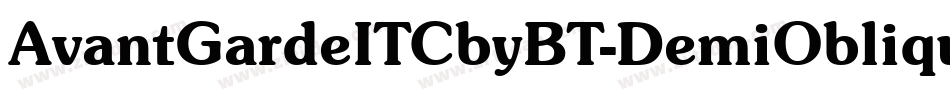 AvantGardeITCbyBT-DemiOblique字体转换