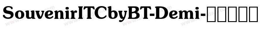 SouvenirITCbyBT-Demi字体转换