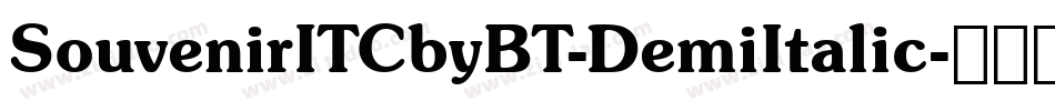 SouvenirITCbyBT-DemiItalic字体转换