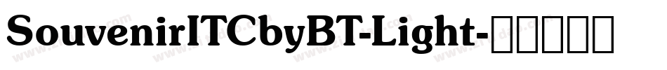 SouvenirITCbyBT-Light字体转换
